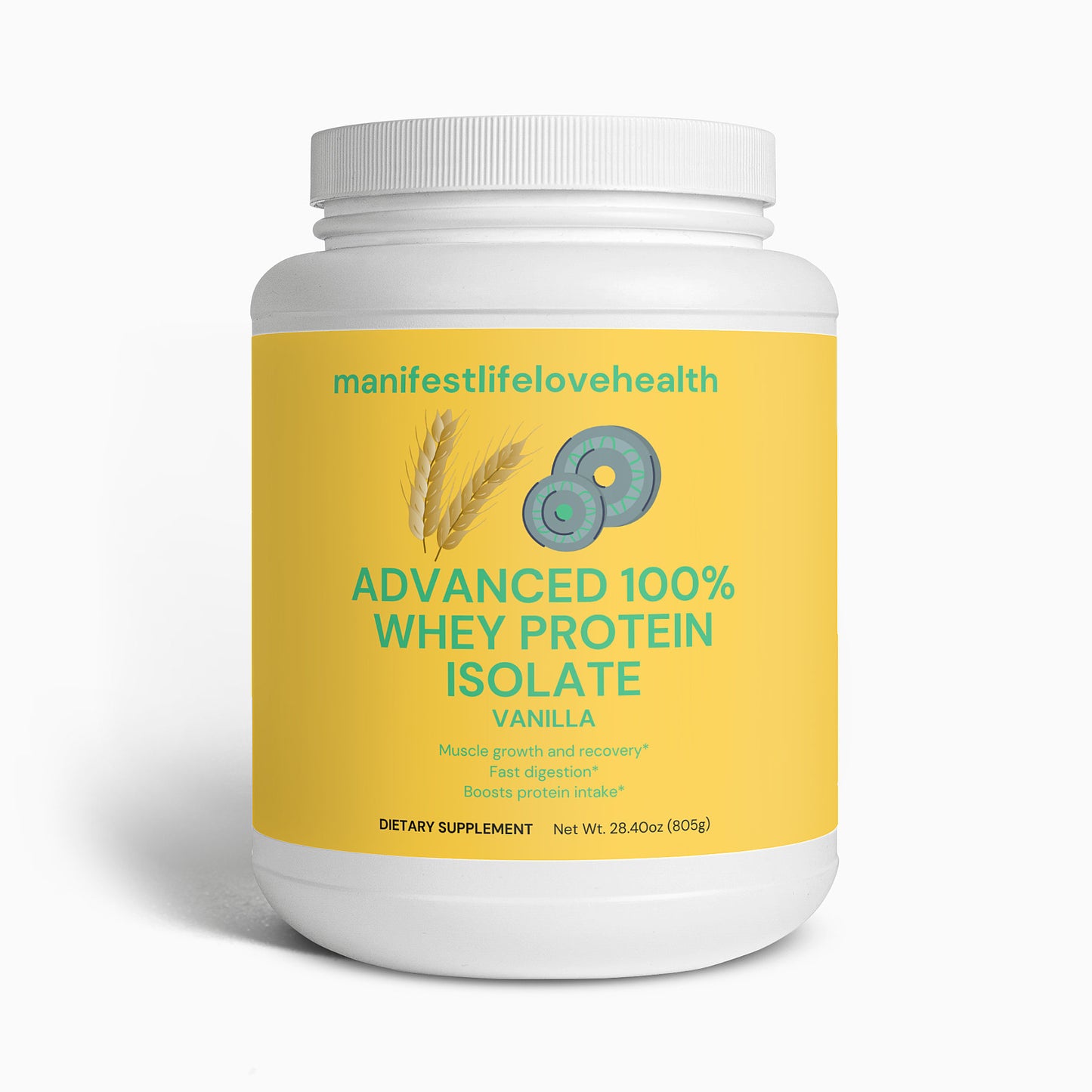 Manifestlifelovehealth Advanced 100% Whey Protein Isolate (Vanilla)