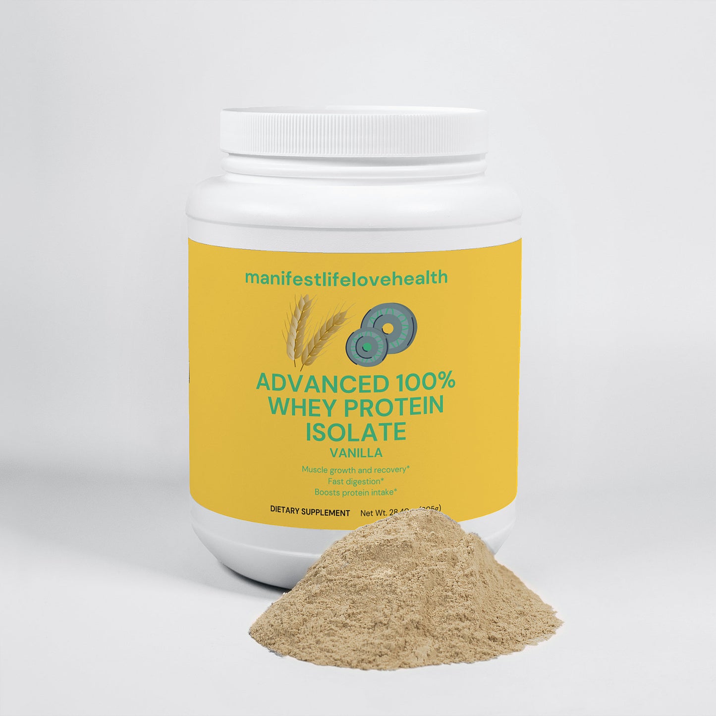 Manifestlifelovehealth Advanced 100% Whey Protein Isolate (Vanilla)