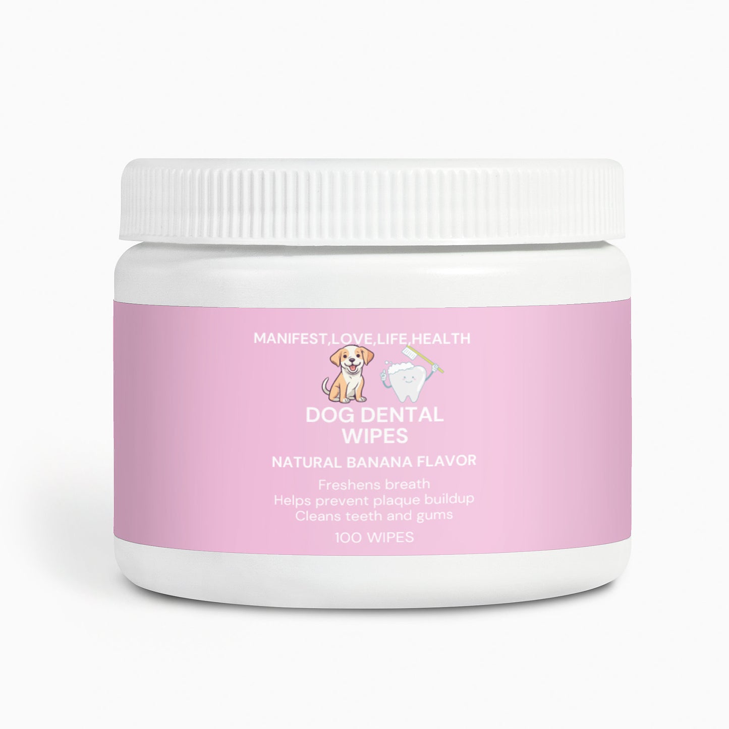 Manifest,Love,Life,Health Dog Dental Wipes