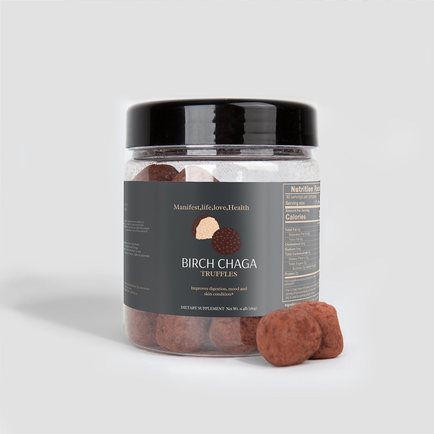 Manifest,life,love, health Birch Chaga Truffles