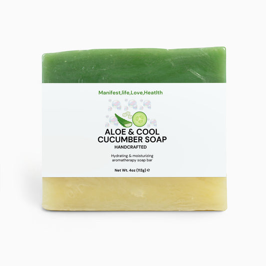 Manifest ,Life,Love, Health Aloe & Cool Cucumber Soap