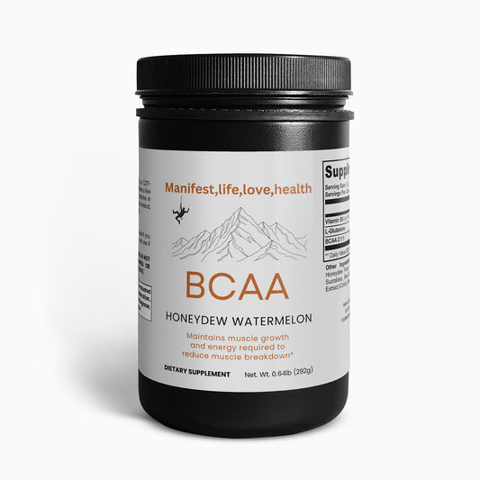 Manifest,Life,Love,Health, BCAA Post Workout Powder (Honeydew/Watermelon)