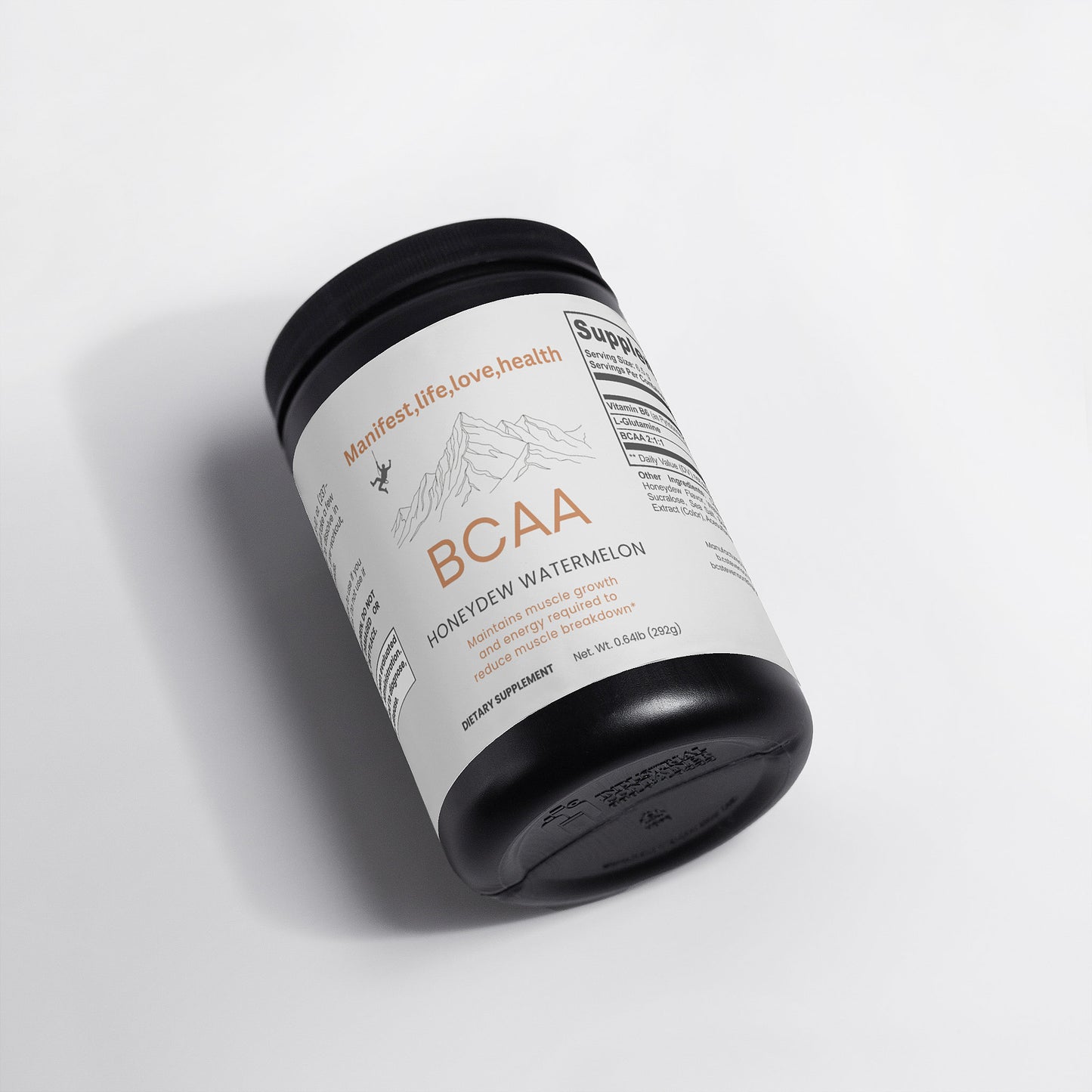 Manifest,Life,Love,Health, BCAA Post Workout Powder (Honeydew/Watermelon)