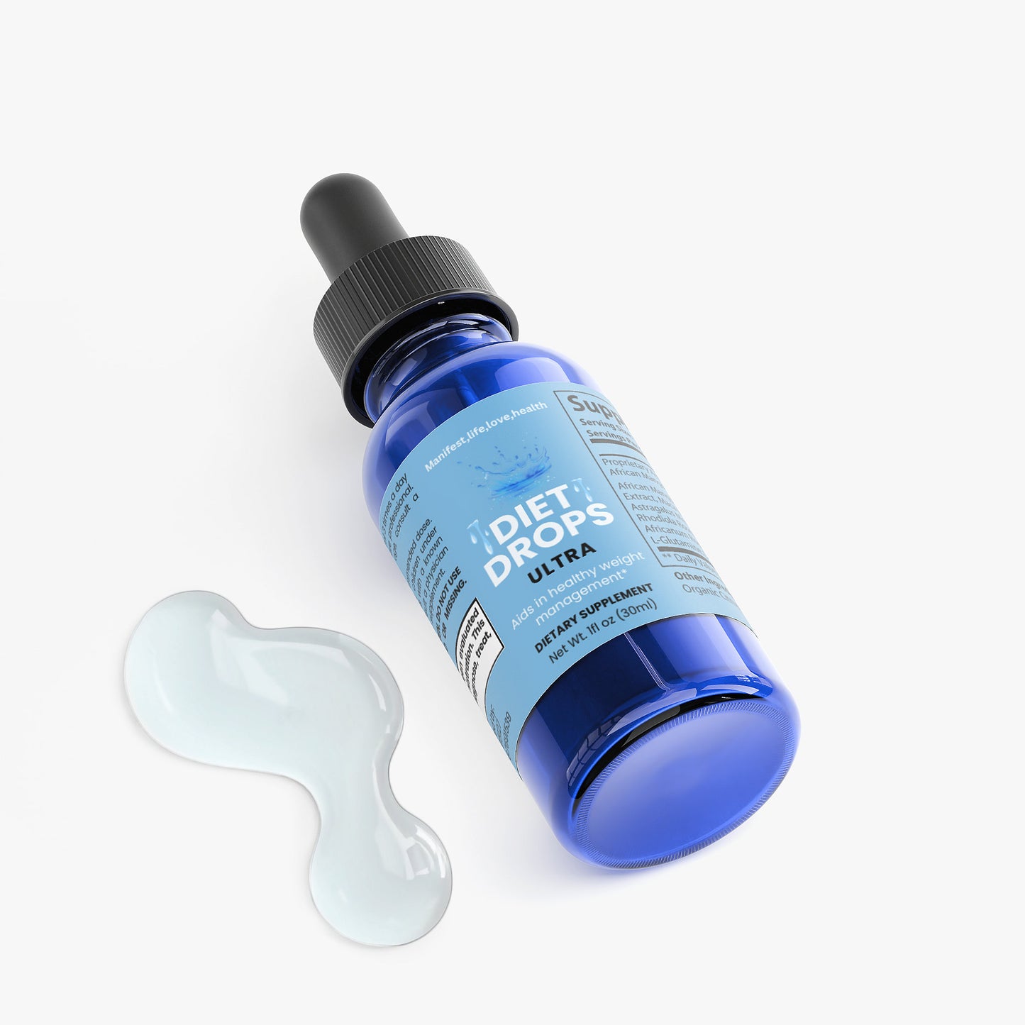 manifest,life,love,health, Diet Drops Ultra 1 oz