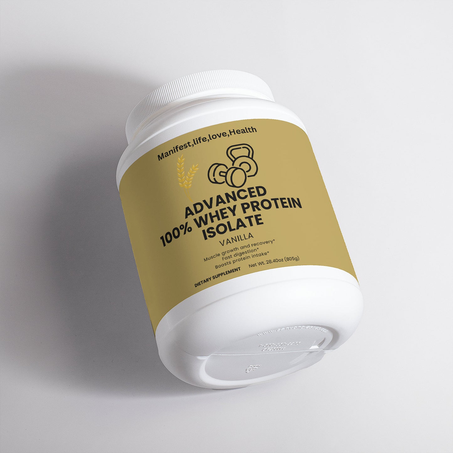 Manifestlifelovehealth Advanced 100% Whey Protein Isolate (Vanilla)