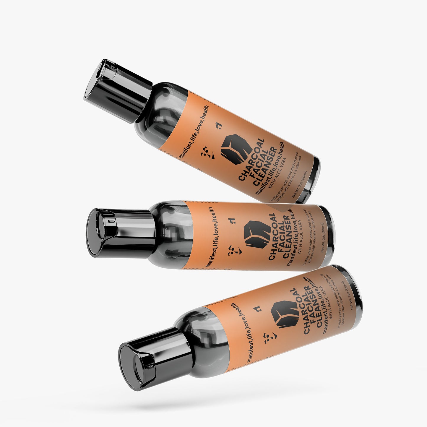 manifest,life,love,health Charcoal Facial Cleanser
