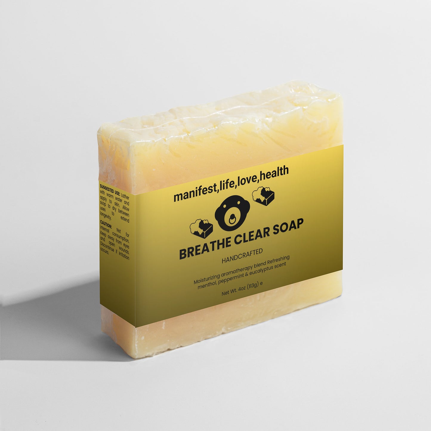 Manifest,Life,Love,Health, Breathe Clear Soap