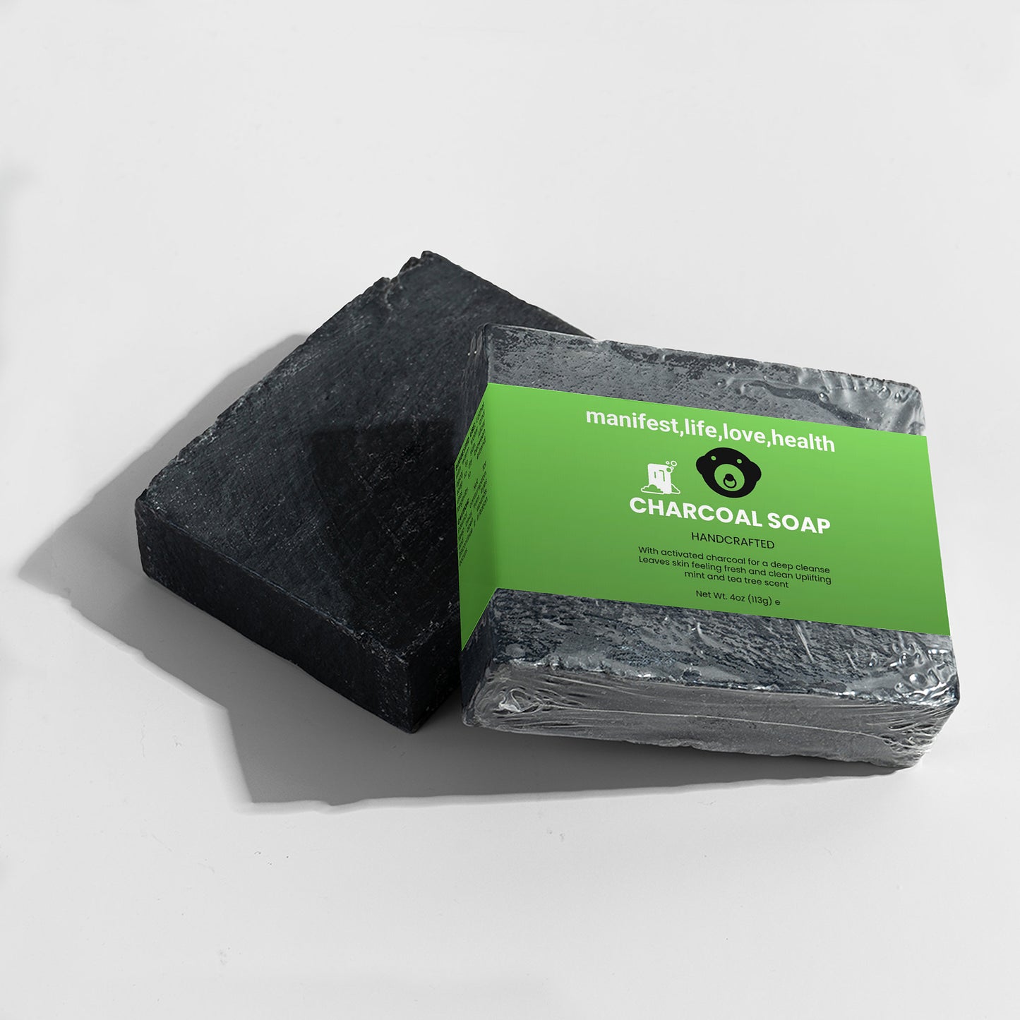 Manifest,life,love,health Charcoal Soap