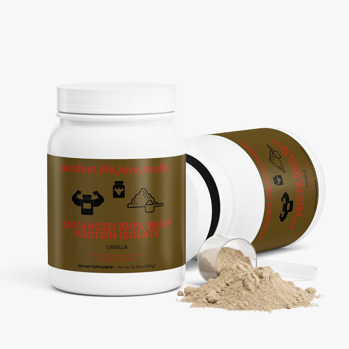 Manifestlifelovehealth Advanced 100% Whey Protein Isolate (Vanilla)