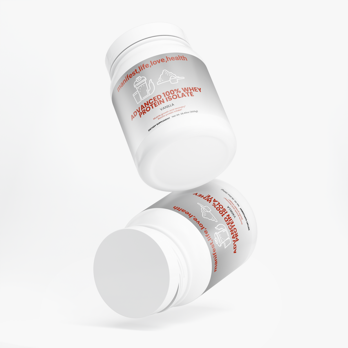 Manifestlifelovehealth Advanced 100% Whey Protein Isolate (Vanilla)