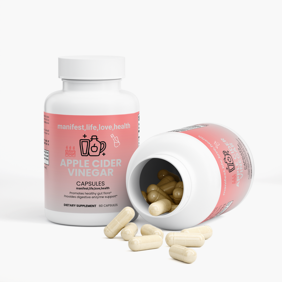 manifest,life,love,health Apple Cider Vinegar Capsules