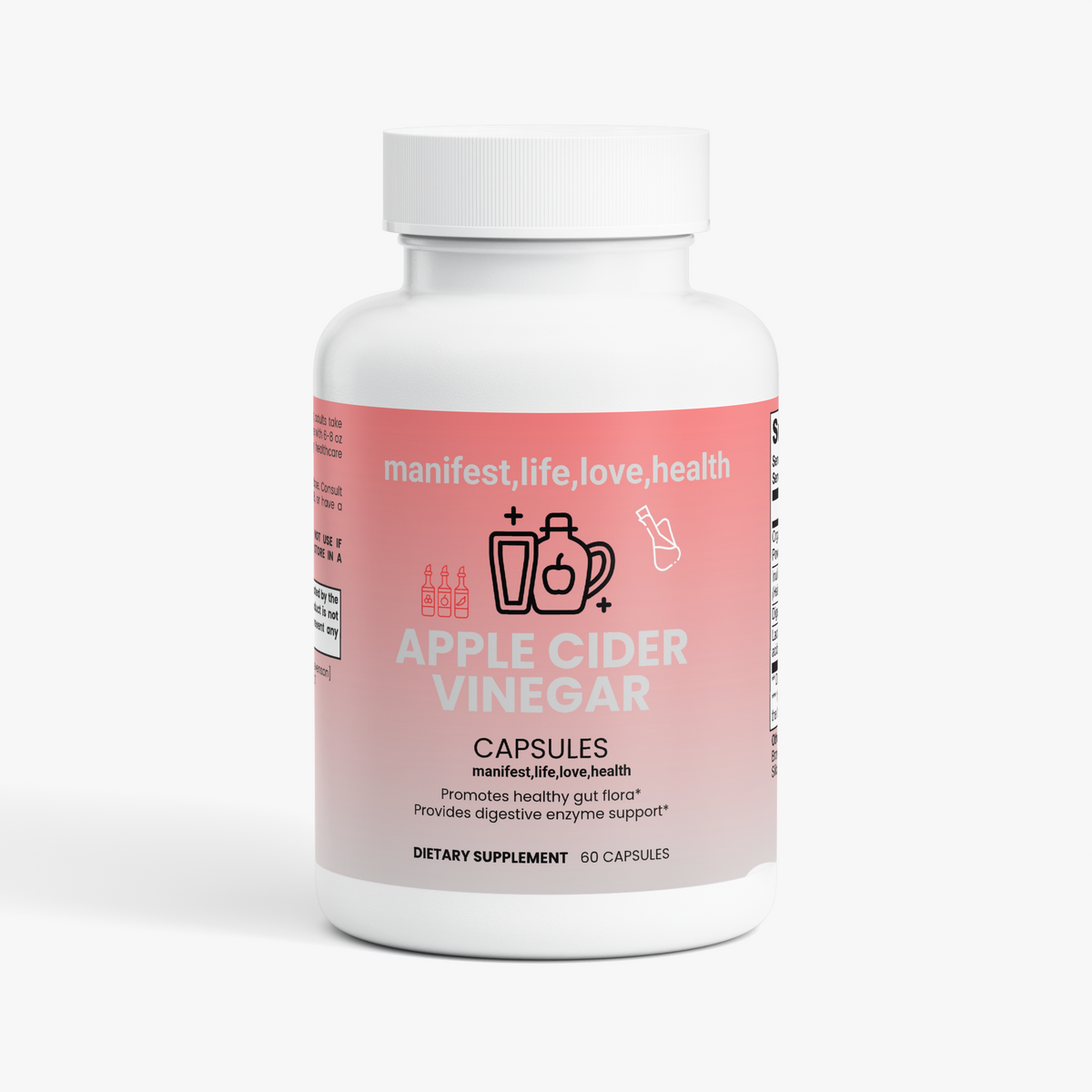manifest,life,love,health Apple Cider Vinegar Capsules